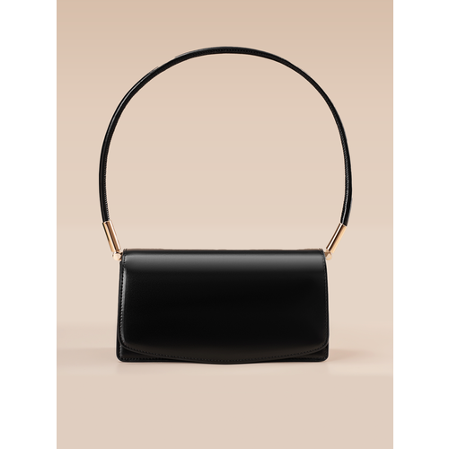 Сумка багет JACK ARNO фактура матовая черный 9230₽