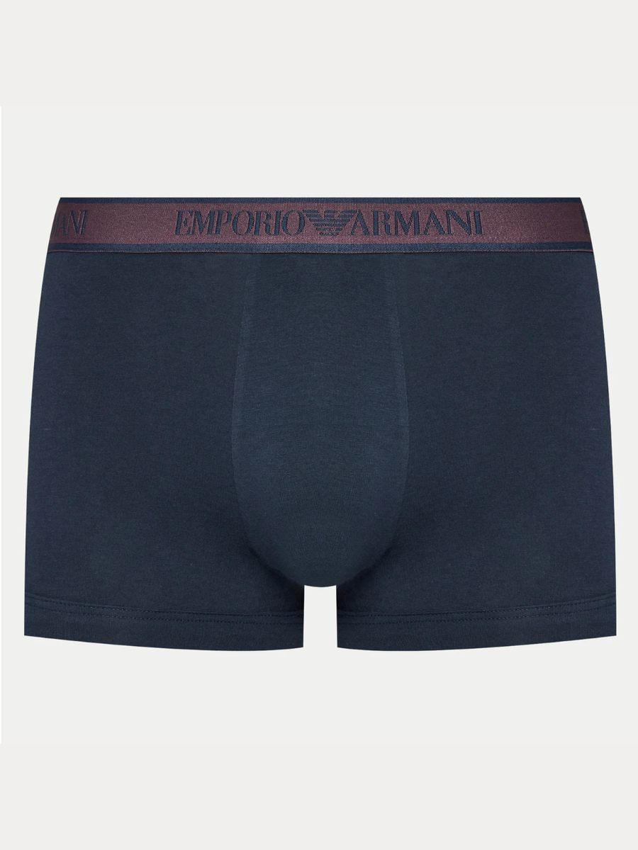 Трусы EMPORIO ARMANI, комплект из 3 шт., размер XL, темно-синий — фото 1