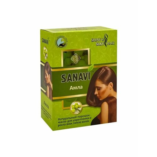 Порошок для ухода за волосами Амла SANAVI 100г