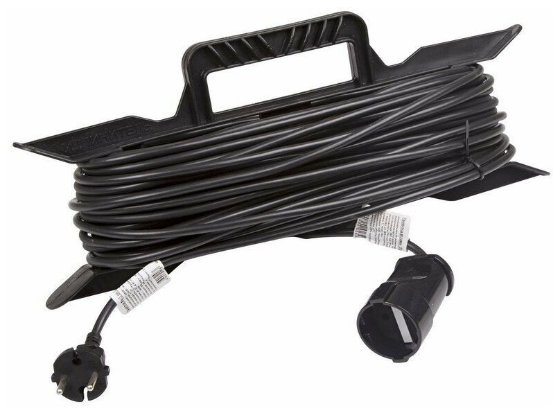 Удлинитель на рамке джетт (ПВС 2*1,5) 16м без заземления литой — фото 1