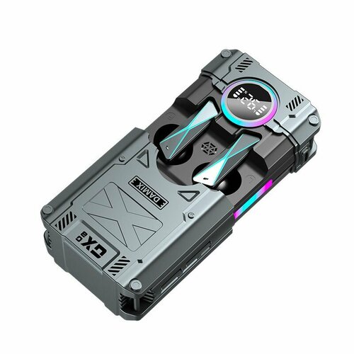 Беспроводные наушники TWS Bluetooth игры RGB Свет с низкой задержкой серый 163600₽