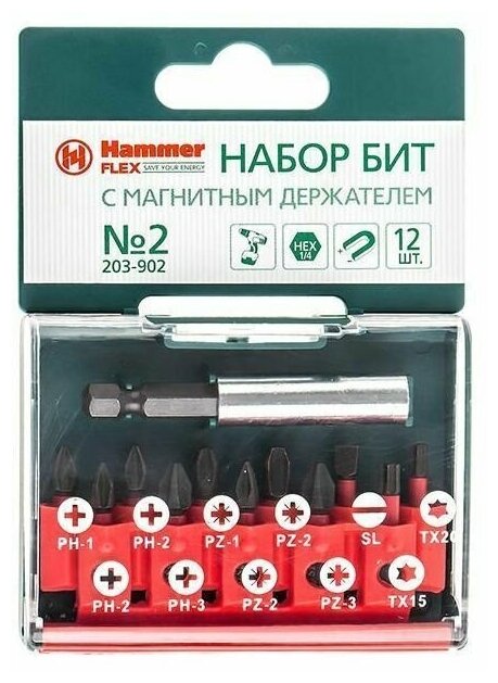 набор бит Hammer PB set No2 - фото №8