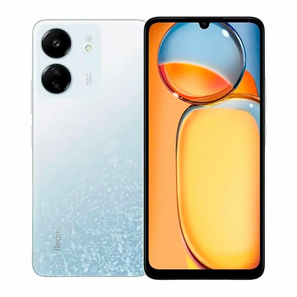 Смартфон Xiaomi Redmi 13C 4/128 ГБ RU, 2 nano SIM, ледниковый белый — фото 1