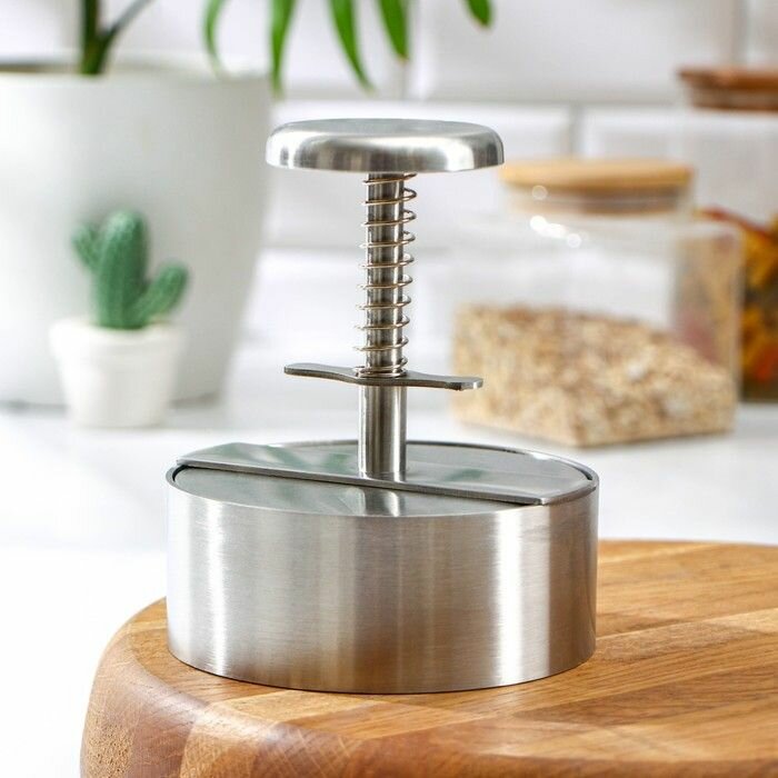 Пресс для бургеров Magistro Steel, 304 сталь, 11,1 см х 11,5 см х 14 см