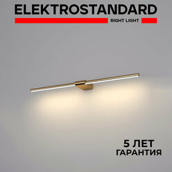 Настенный светильник для картин и зеркал Elektrostandard Luar 40125/LED, 12 Вт, 4000K, поворотный, цвет латунь