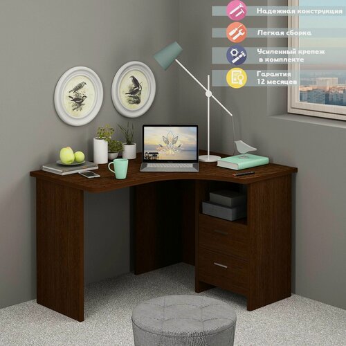 Изображение товара Стол СКЛ-Угл 120 В прав Венге без надстройки