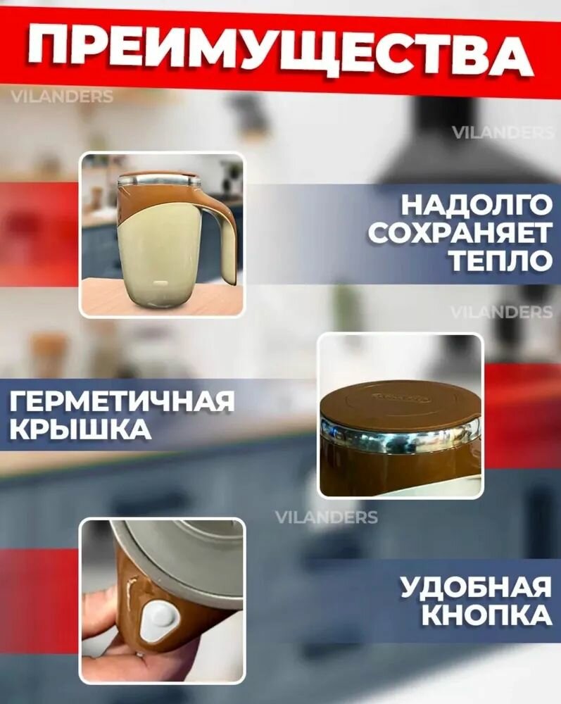 Термокружка-мешалка 0.38 л — фото 1