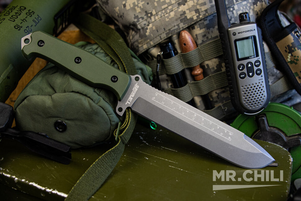 Нож выживания Survivalist X D2 TacWash Green G10