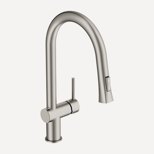 Изображение товара Смеситель для кухни MELAR с выдвижным изливом сатин 68229