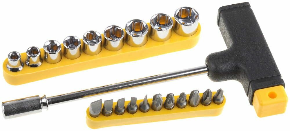 Отвертка STAYER STANDART-22 22 предм Т-образная с насадками 2540-H20