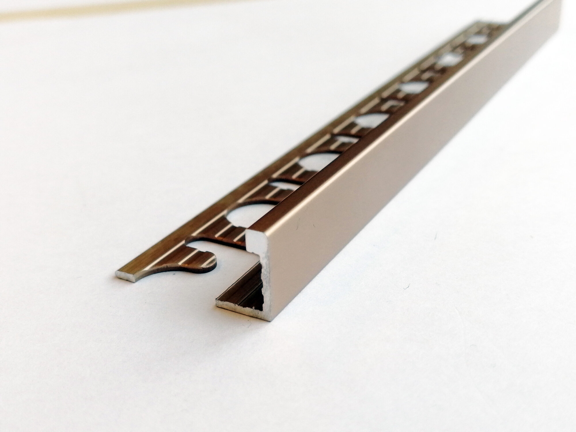 PROTERMINAL Г-образный профиль алюминий цвет медь матовая 10 мм. длина 2.7 метра. PROGRESS PROFILES. PTAR 10