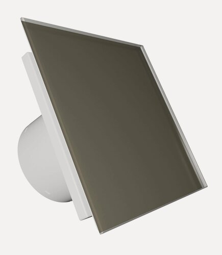 Изображение товара Вентилятор вытяжной DiCiTi AEON 5C, D 125, с обратным клапаном, со стеклянной панелью PAGE Silver Bronze