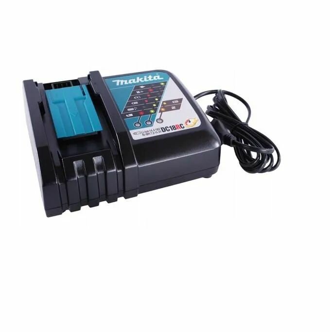 Изображение Зарядное устройство Makita DC18RС 7.2V-18V 3A для аккумуляторов Makita BL1850B BL1860B BL1830 BL1840B BL1860 BL1815N BL1850