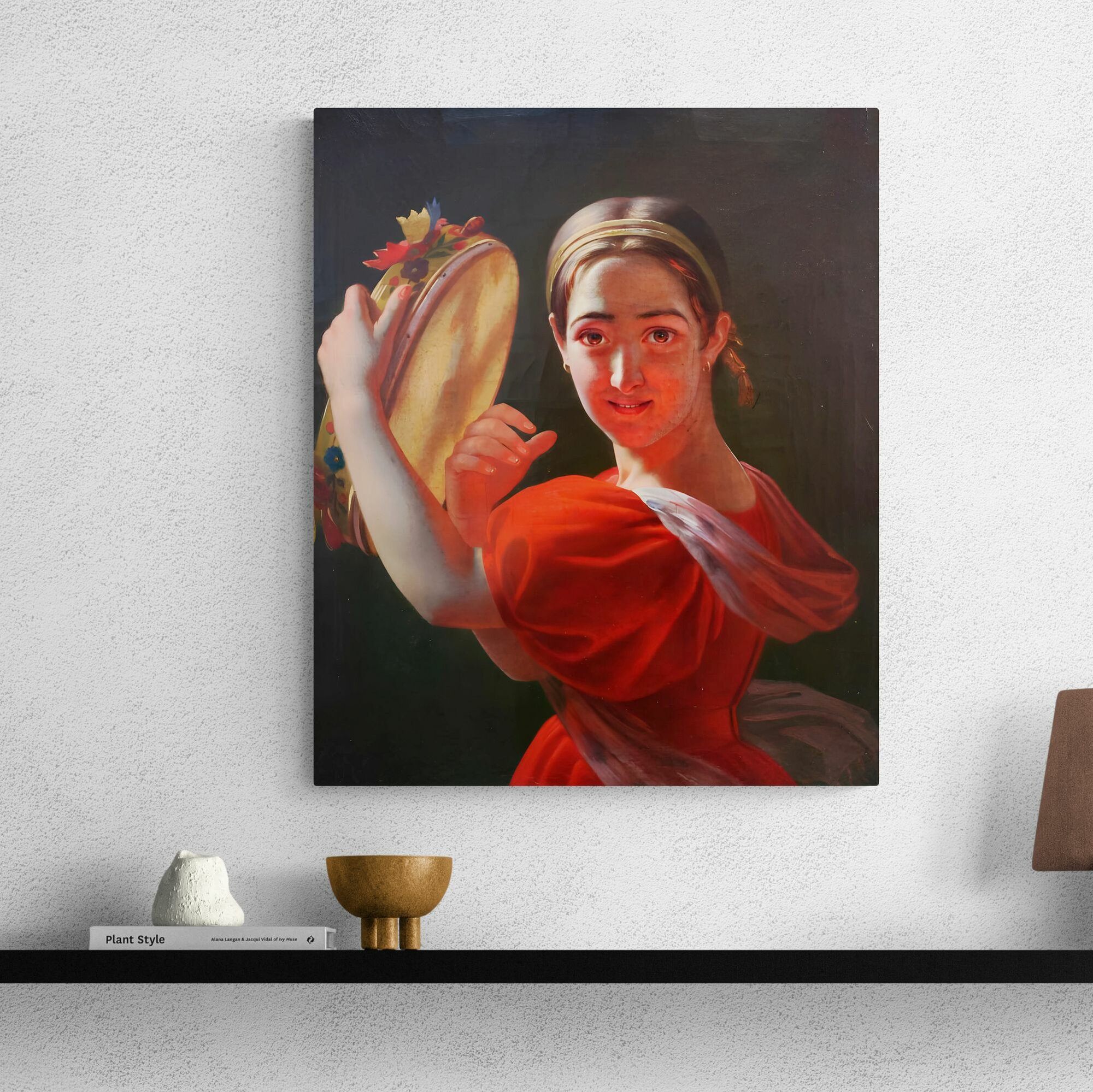 Тыранов Алексей Васильевич "Девушка с тамбурином" 50х40 см — фото 1