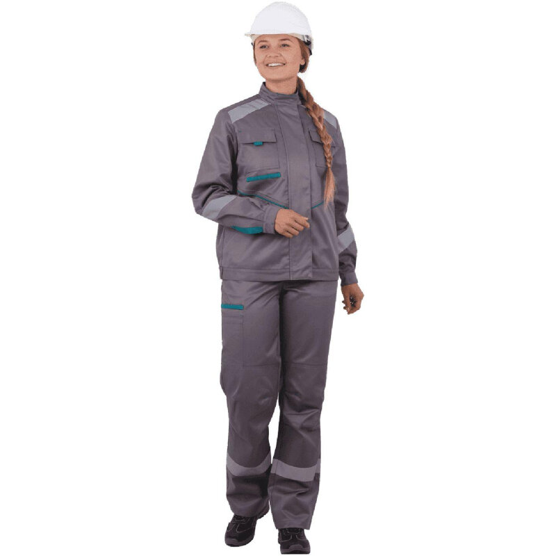 Костюм лет жен галактика КПК (Кос501) сер/бирюз (88-92 170-176)