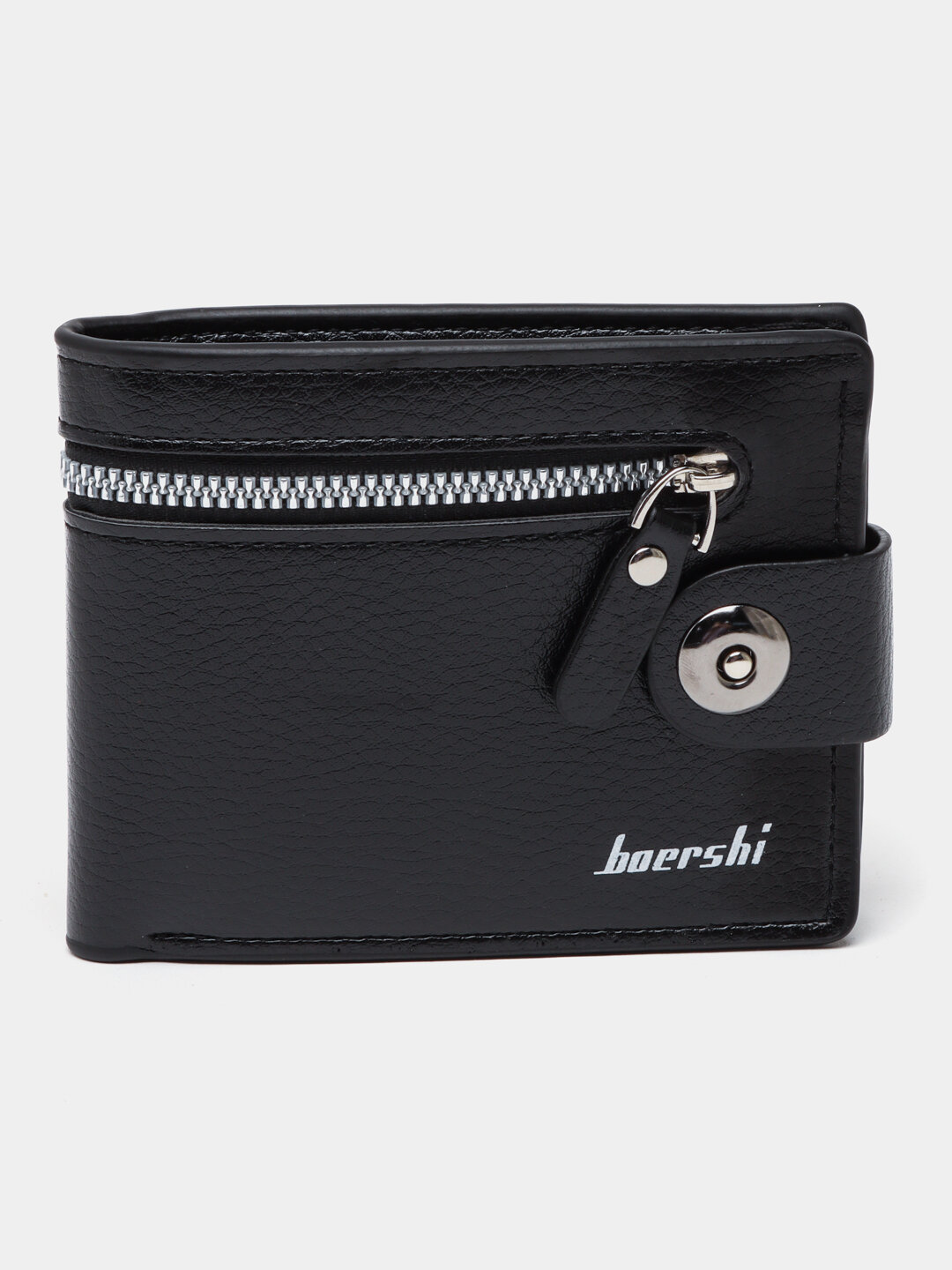 Кошелек , фактура гладкая, черный, гладкий — фото 1