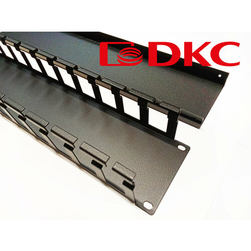 R5CP1962HEB Кабельный органайзер с крышкой 2U глубина 60 мм для 19 IT-корпусов ДКС серии STICQE RAL9005 DKC 1100₽