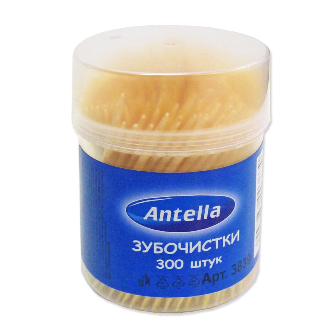Зубочистки Antella, 300 шт, в банке фото