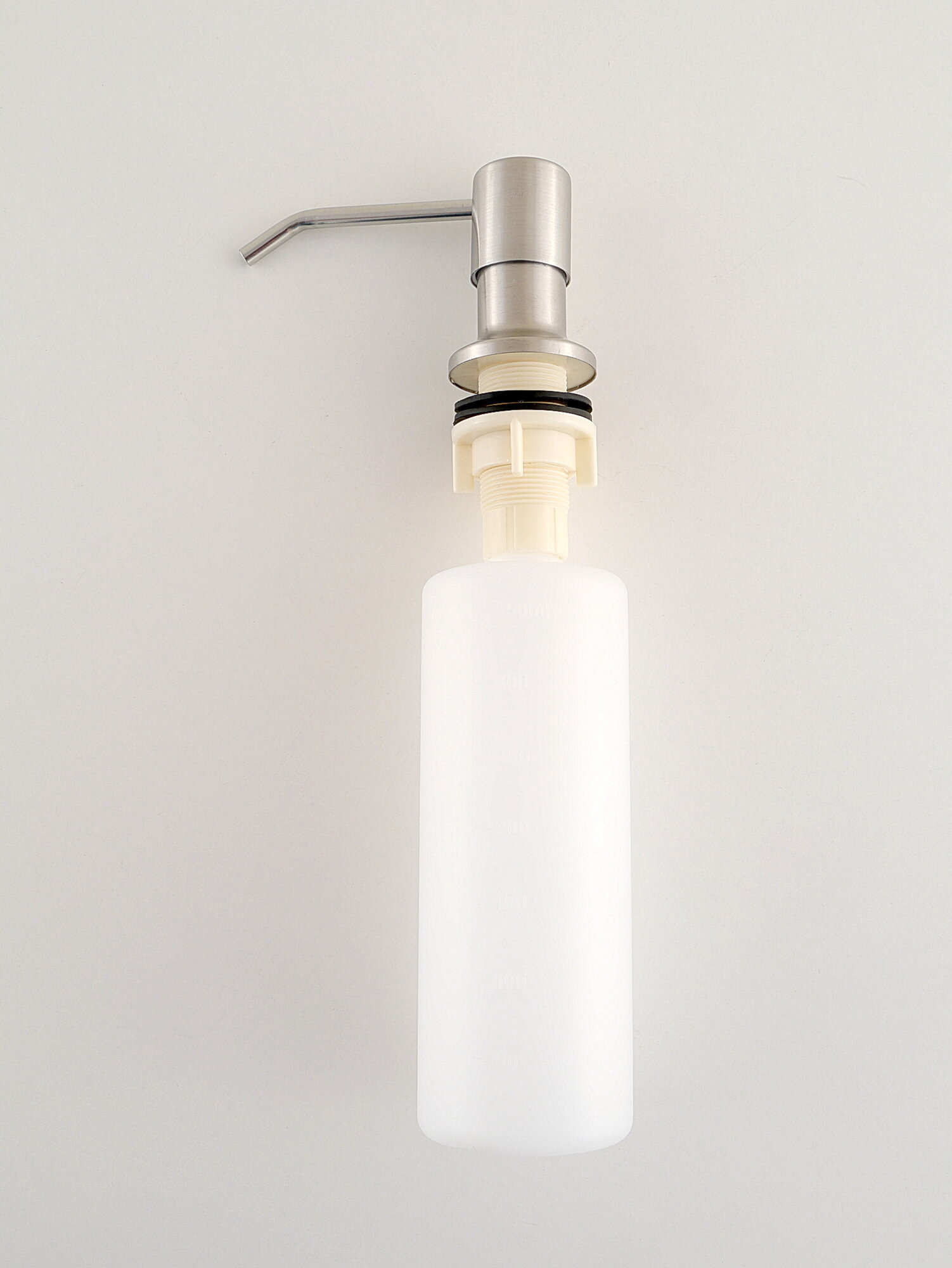 Дозатор Diadonna, для жидкого мыла, встраиваемый, нержавеющая сталь, серый — фото 1