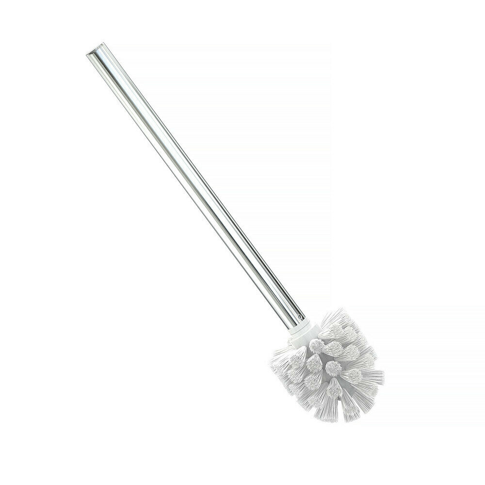 Ершик для унитаза Fora пластик хром/белый (FOR-WC001)