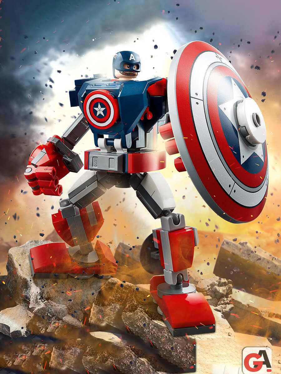 Конструктор Марвел Капитан Америка: робот — фото 1