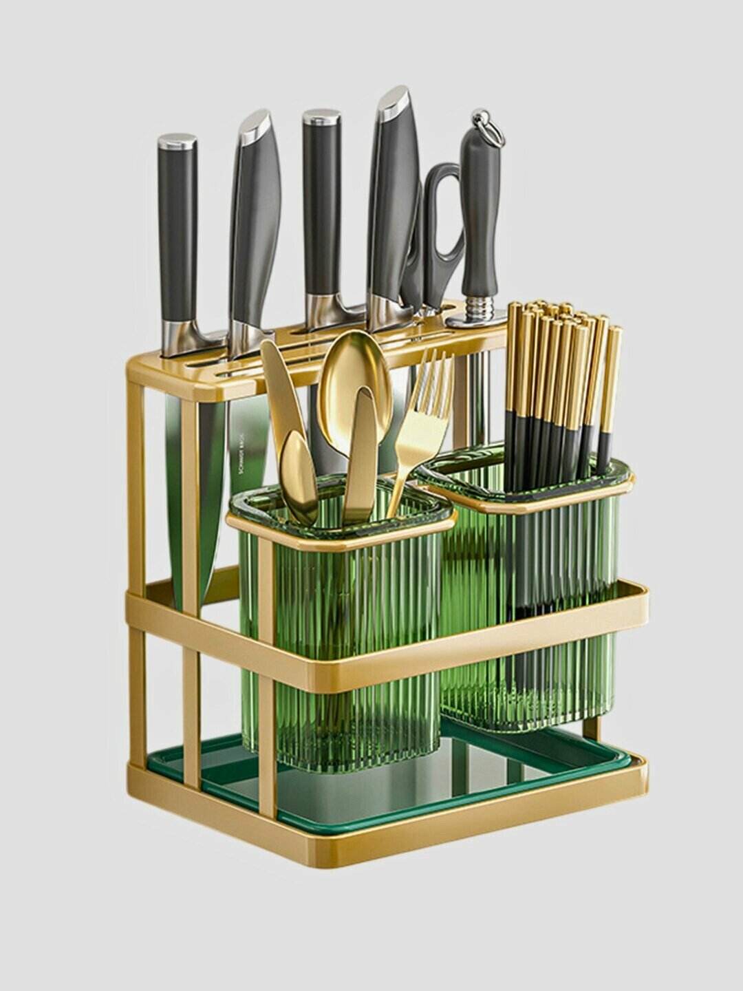 Органайзер для столовых приборов, подставка держатель для ножей, вилок и ложек