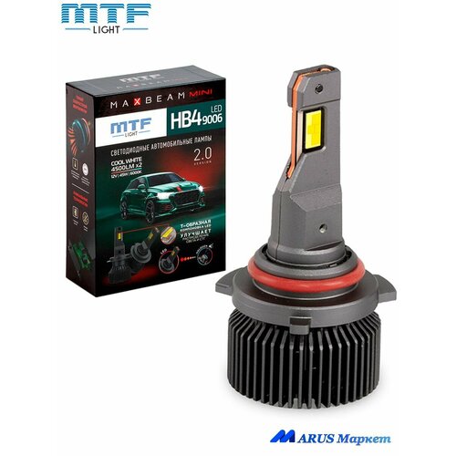 фото Светодиодные лампы mtf light hb4(9006) серия maxbeam mini 12в, 45вт, 6000k