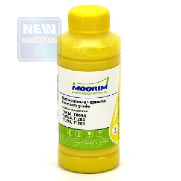 Чернила Moorim Premium, для принтеров Durabrite, желтые, пигментные, 100 мл