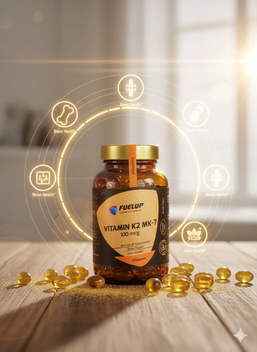 FuelUp Vitamin K2 MK-7 100 mcg 60 softgels , ФуелУп Витамин К2 60 капс