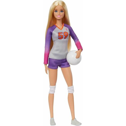 Кукла Barbie Безграничные движения Волейбол HKT72 кукла barbie безграничные движения спортсменка 29 см dvf68 футболистка блондинка