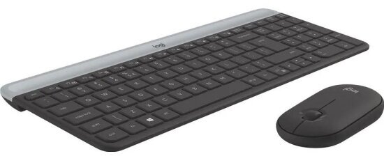 Комплект: клавиатура+мышь Logitech MK470 Slim Combo Graphite (920-009204) — фото 1
