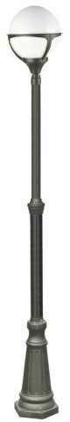 Arte Lamp Садово-парковый светильник Monaco A1497PA-1BK, E27, 100 Вт, цвет арматуры: черный, цвет плафона белый - фото №17
