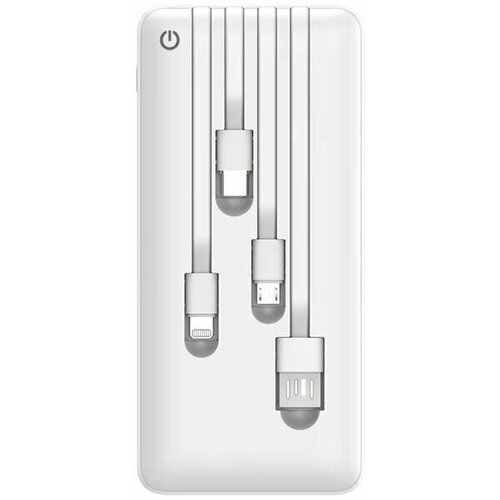 Внешний аккумулятор PERFEO ABSOLUTE 10000Ah Micro usb Type-C Lightning 21А White PF_B4879 2310₽