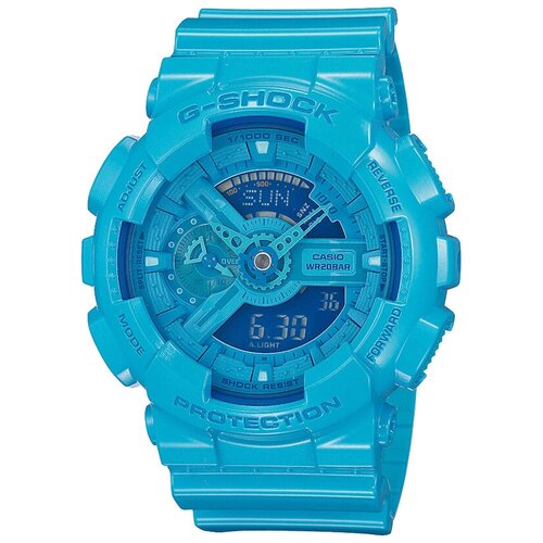 Наручные часы CASIO GMA-S110CC, голубой часы женские casio g shock gma s110mc 3a