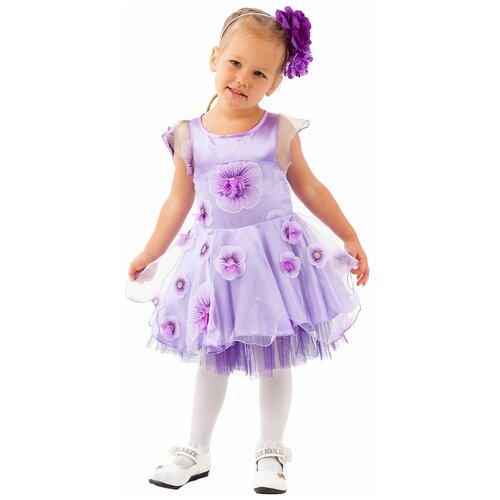 фото Костюм пуговка фиалка (2082 к-20), сиреневый, размер 122