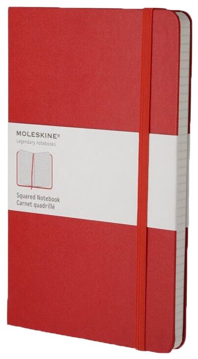 Блокнот Moleskine Classic Large 130x210, 120 листов 393809QP061R, красный