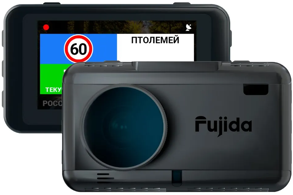 Видеорегистратор Fujida Zoom Smart S WiFi с GPS информатором, WiFi-модулем и магнитным креплением для автомобиля