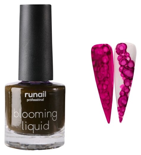 RuNail, Blooming Liquid - краска для акварельной техники (светло-фиолетовый), 7мл