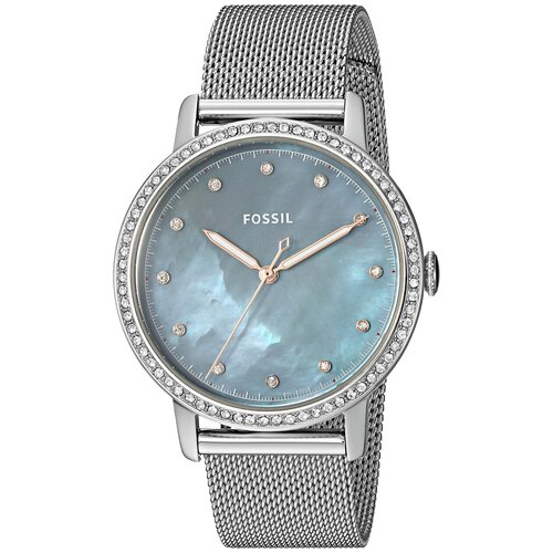 Наручные часы FOSSIL Neely ES4313, серебряный, голубой emporio armani women s two hand stainless steel watch