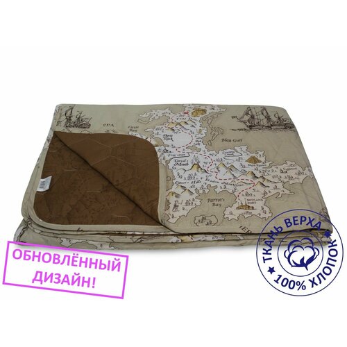 Покрывало главпостель 150х210 Роза ветров Карта 100% хлопок стеганое