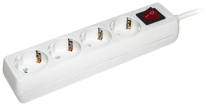 <b>Удлинитель</b> IEK WYP10-16-04-05-ZK-N, 4 розетки, <b>с</b>/з, 16А / 3500 Вт <span>промышленные инструменты и т. д.). особенности: Корпус изготовлен из электробезопасной</span>