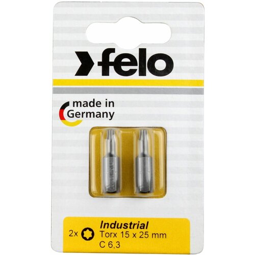 Felo Бита Torx 15X25, серия Industrial, 2 шт в блистере 02615036