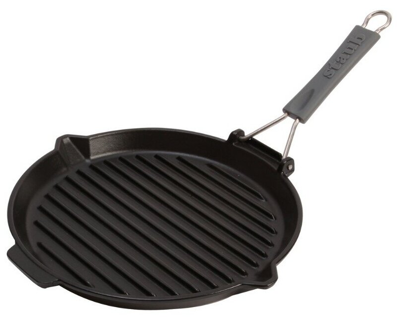 Сковорода-гриль Staub с силиконовой ручкой, 27см