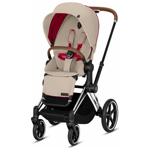 Cybex Priam III Ferrari Silver Grey на шасси Rosegold