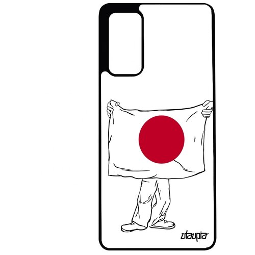 фото Чехол на мобильный galaxy s20fe, "флаг японии с руками" туризм государственный utaupia