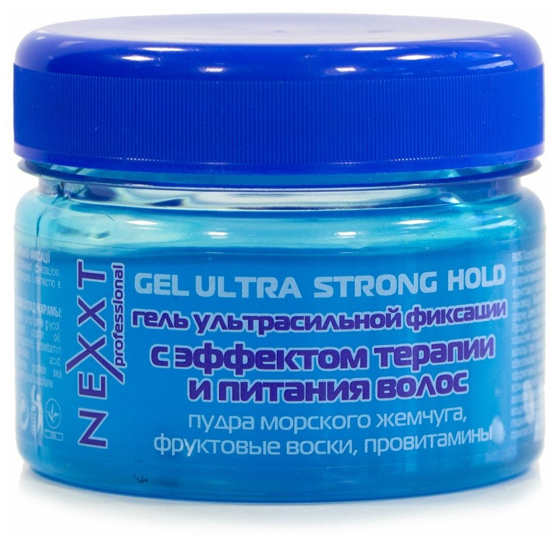 Nexxt Гель ультрасильной фиксации с эффектом терапии и питания волос / Gel Ultra Strong Hold, 110 мл