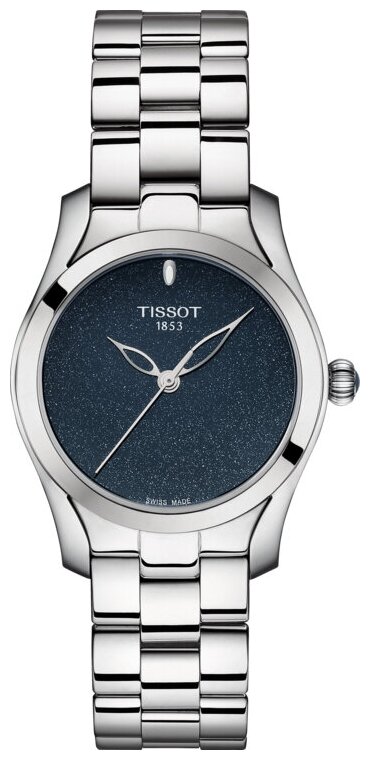 Наручные часы TISSOT T-Lady, синий, серебряный