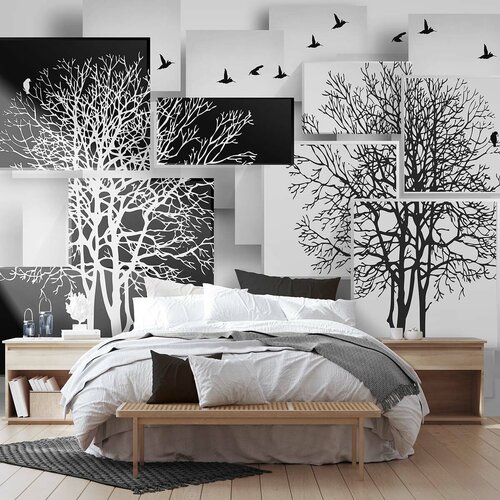 Фотообои флизелиновые с виниловым покрытием VEROL Абстракция, 400х283 см, моющиеся обои на стену, декор для дома