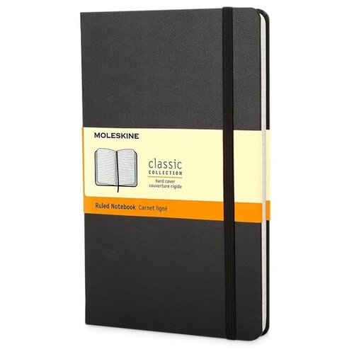 Записная книжка Moleskine Classic (в линейку) в твердой обложке, Large (13х21 см), черный