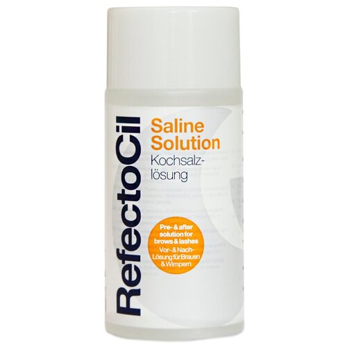 RefectoCil Солевой раствор Saline Solution 150 мл, 150 мл refectocil раствор saline solution физиологический для очищения и обезжиривания кожи 150 мл